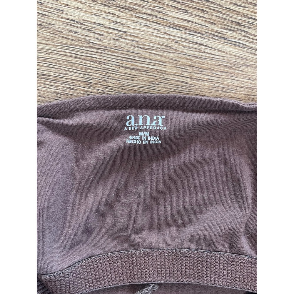 ana A New Approach Brown Beaded Halter Top Medium Y2K Boho Embellished V-Neck - Picture 4 of 5